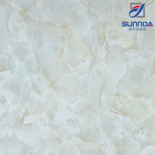 3D printing glazed polished porcelain tile with Nano protection